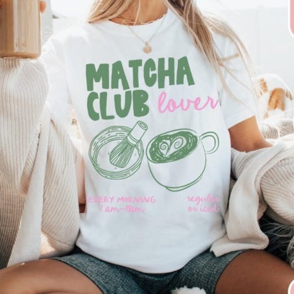 Matcha Club Tee – Iced or Hot Matcha Lover Shirt